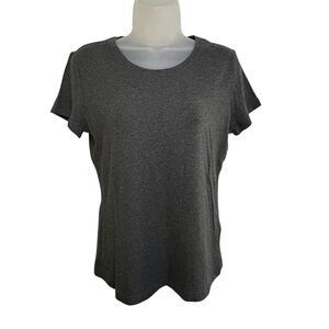 Banana Republic Women’s Short Sleeve Shirt Charcoal Gray Lightweight Sz Small